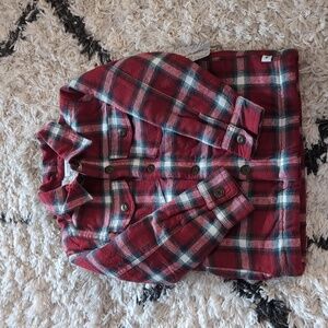 Tommy Bahama Red Plaid Kids Button Down Shirt